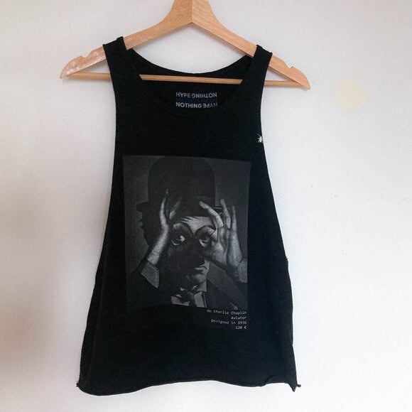 Hype Means Nothing Charlie Chaplin tank top - Picture 2 of 7